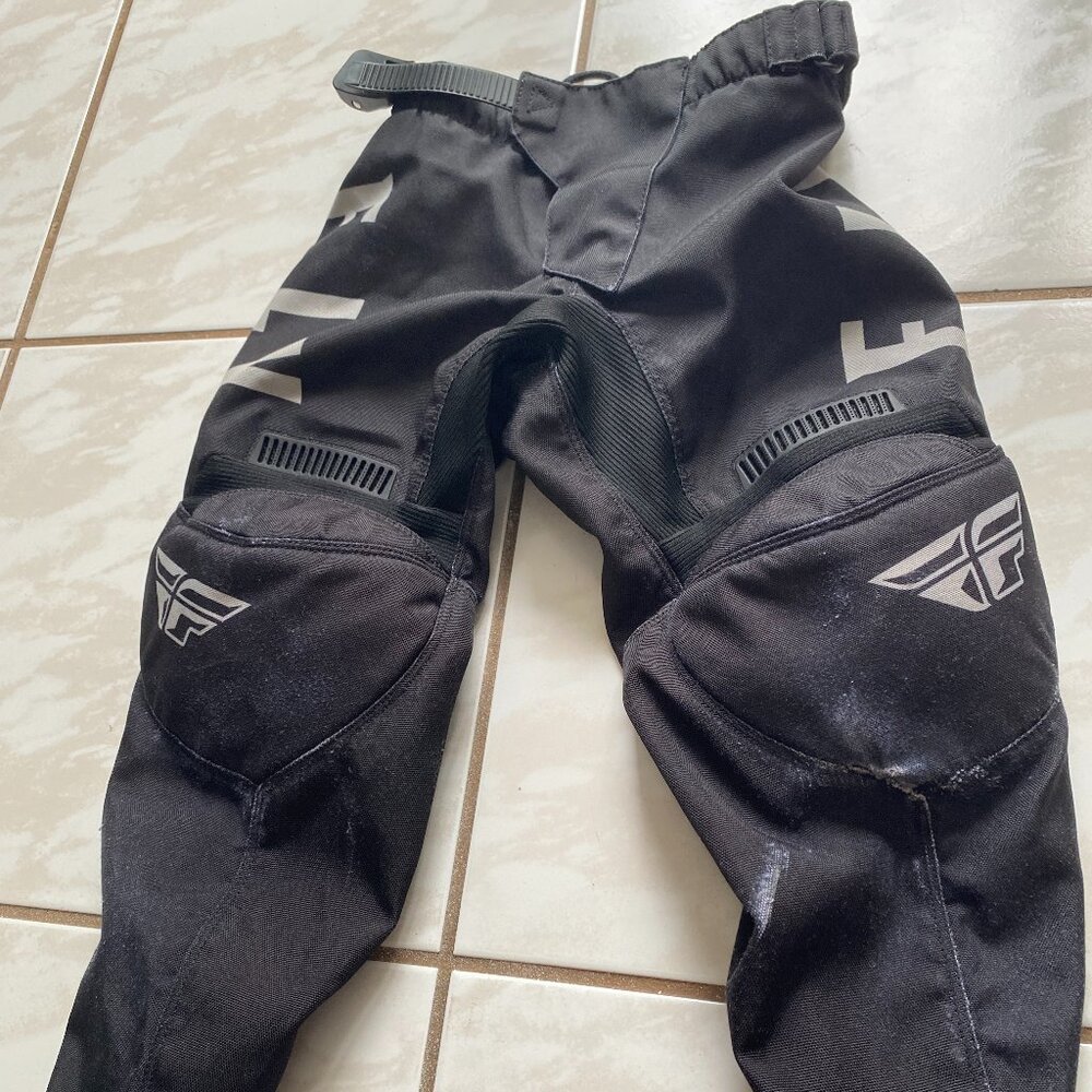 Fly Racing Kids boy bmx/motocross pants size 20 Black